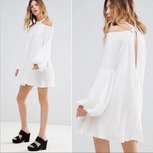 Free People Drift Away Mini Cold Shoulder Dress